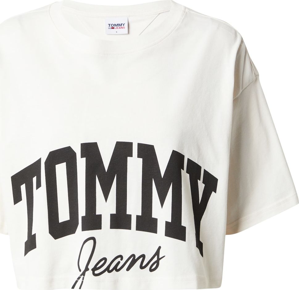 Tričko Tommy Jeans noční modrá / červená / černá / bílá