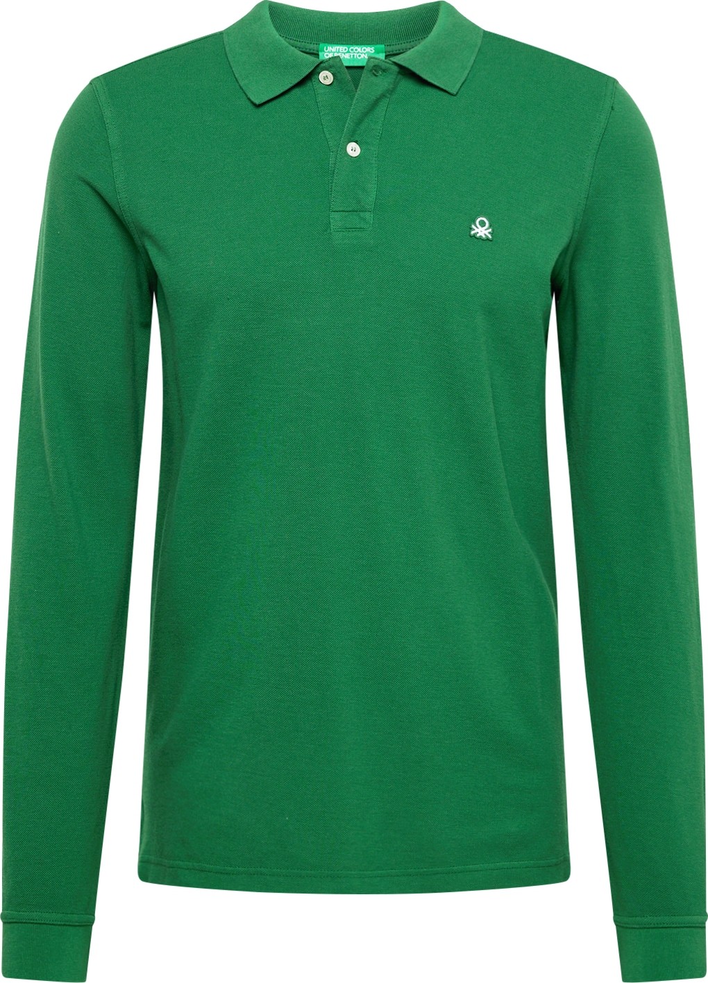 Tričko United Colors of Benetton zelená / bílá