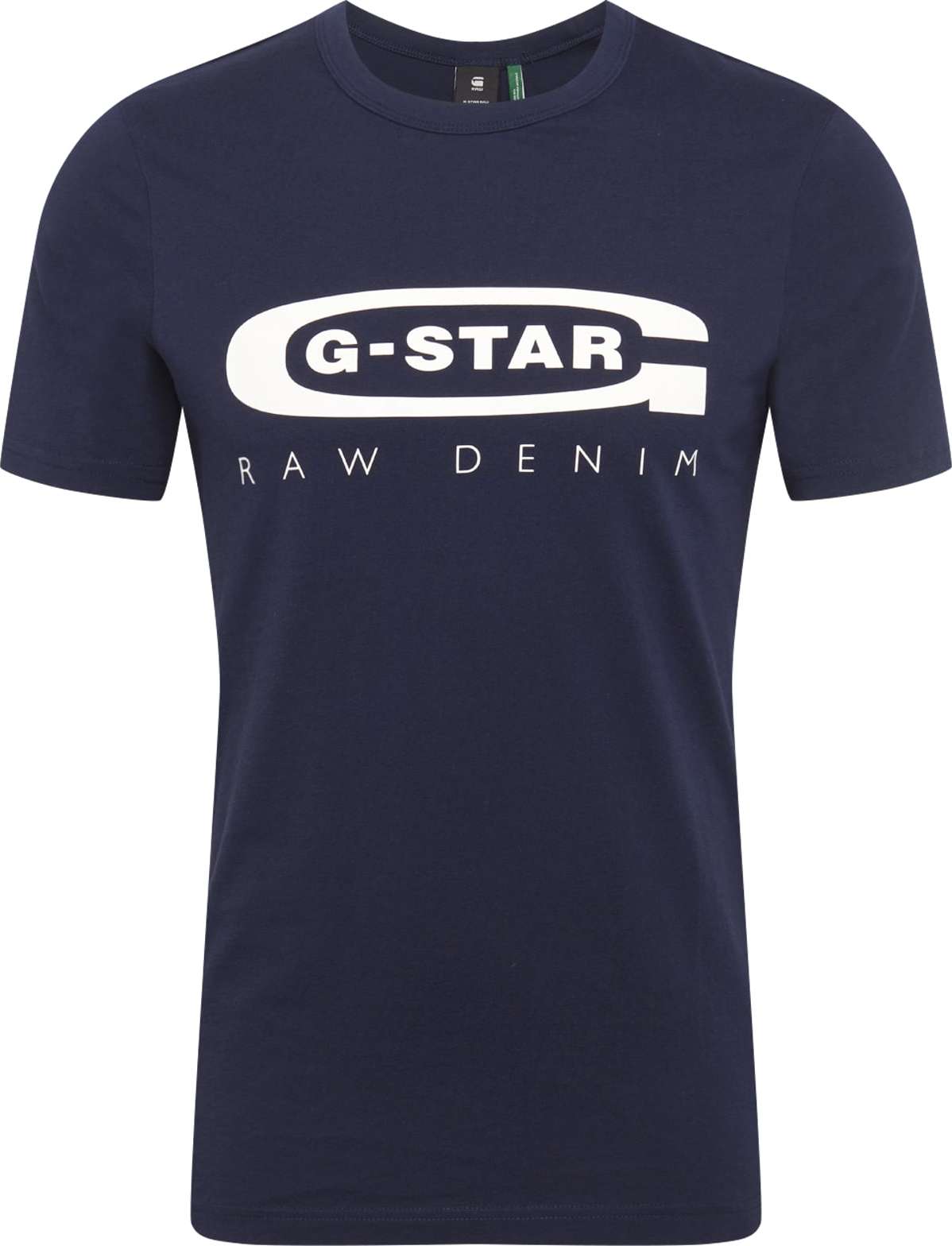 Tričko G-Star Raw tmavě modrá / bílá