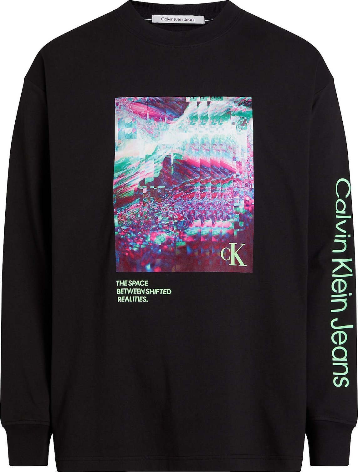 Tričko Calvin Klein Jeans Plus tyrkysová / mátová / bobule / černá