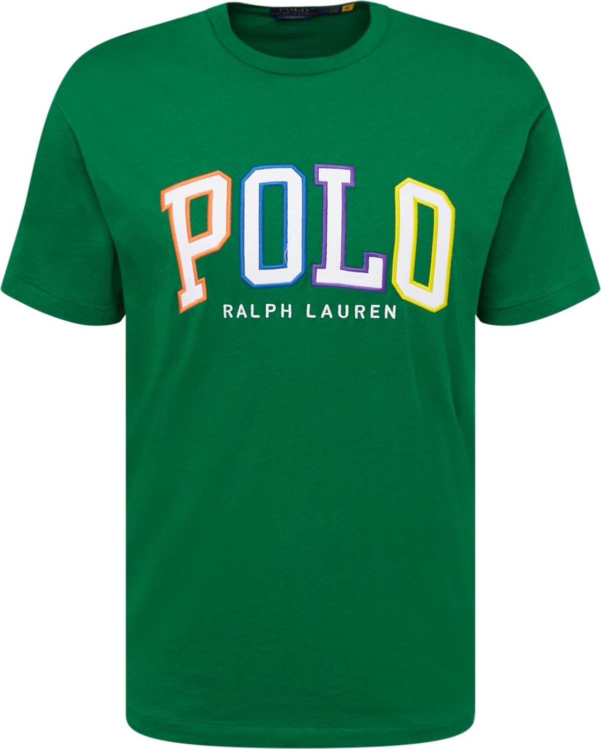 Tričko Polo Ralph Lauren zelená / fialová / oranžová / bílá