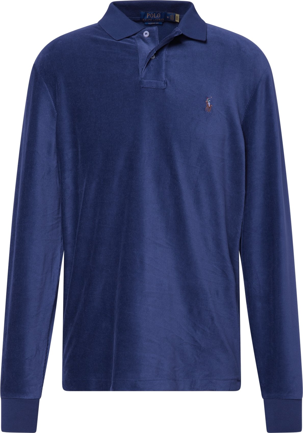 Tričko Polo Ralph Lauren námořnická modř / světlemodrá / tmavě hnědá