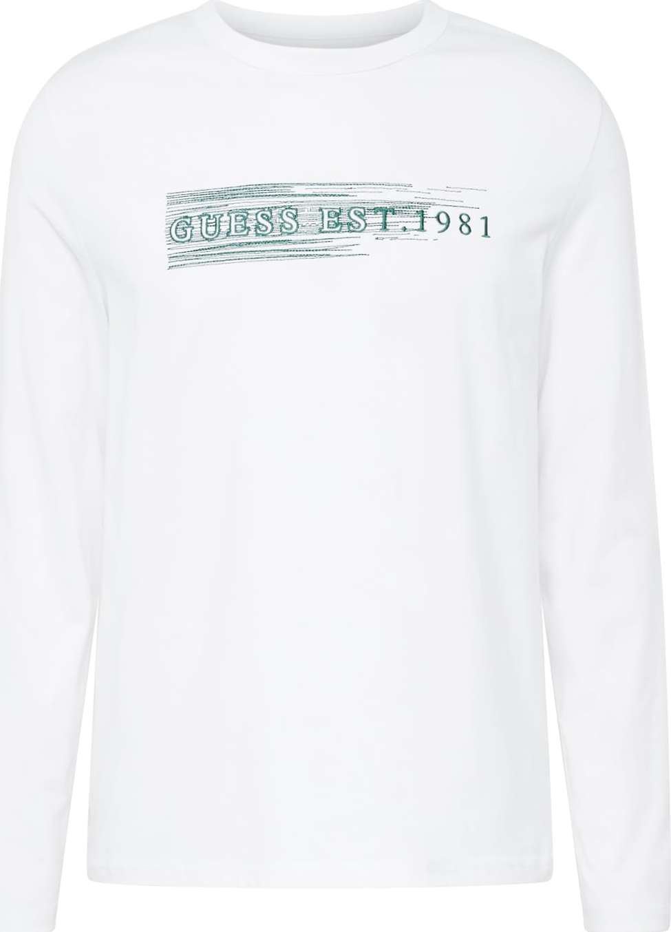 Tričko Guess zelená / bílá