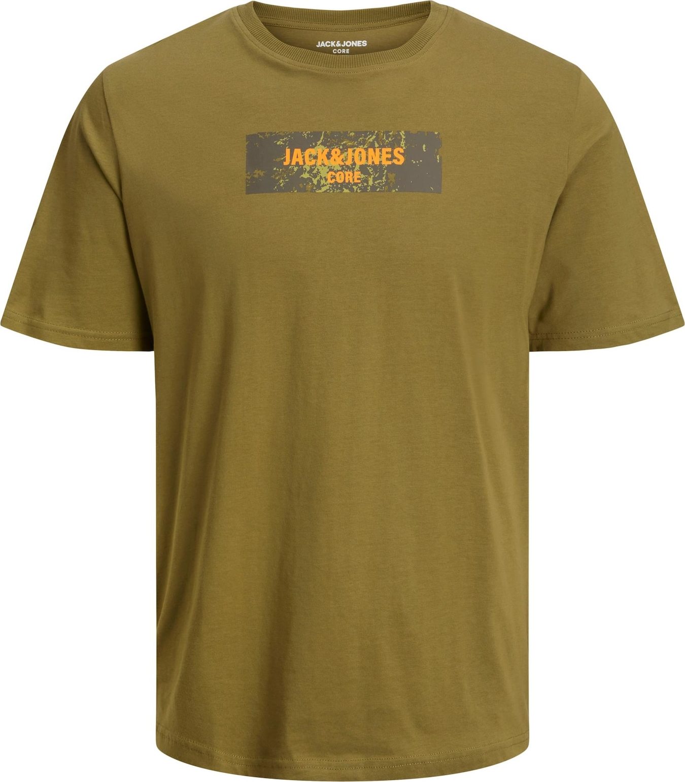 Tričko jack & jones barvy bláta / olivová / jablko / oranžová