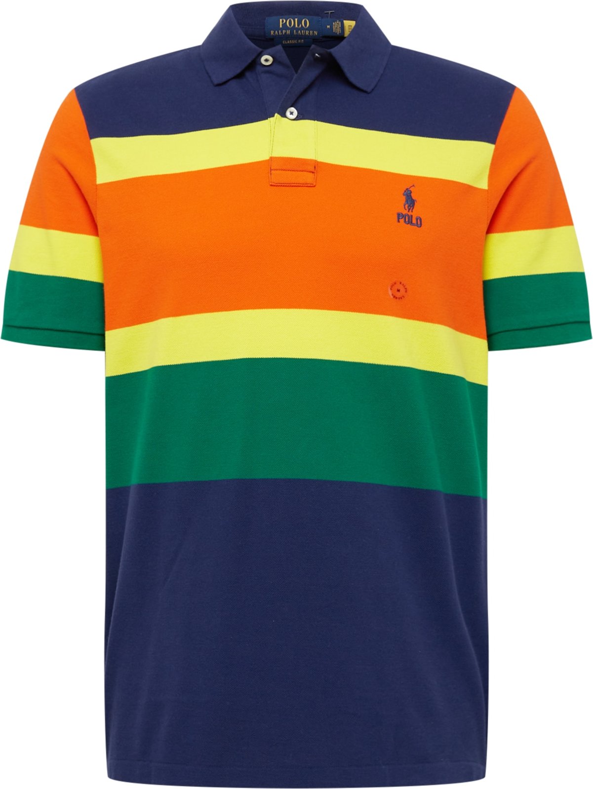 Tričko Polo Ralph Lauren tmavě modrá / žlutá / zelená / oranžová