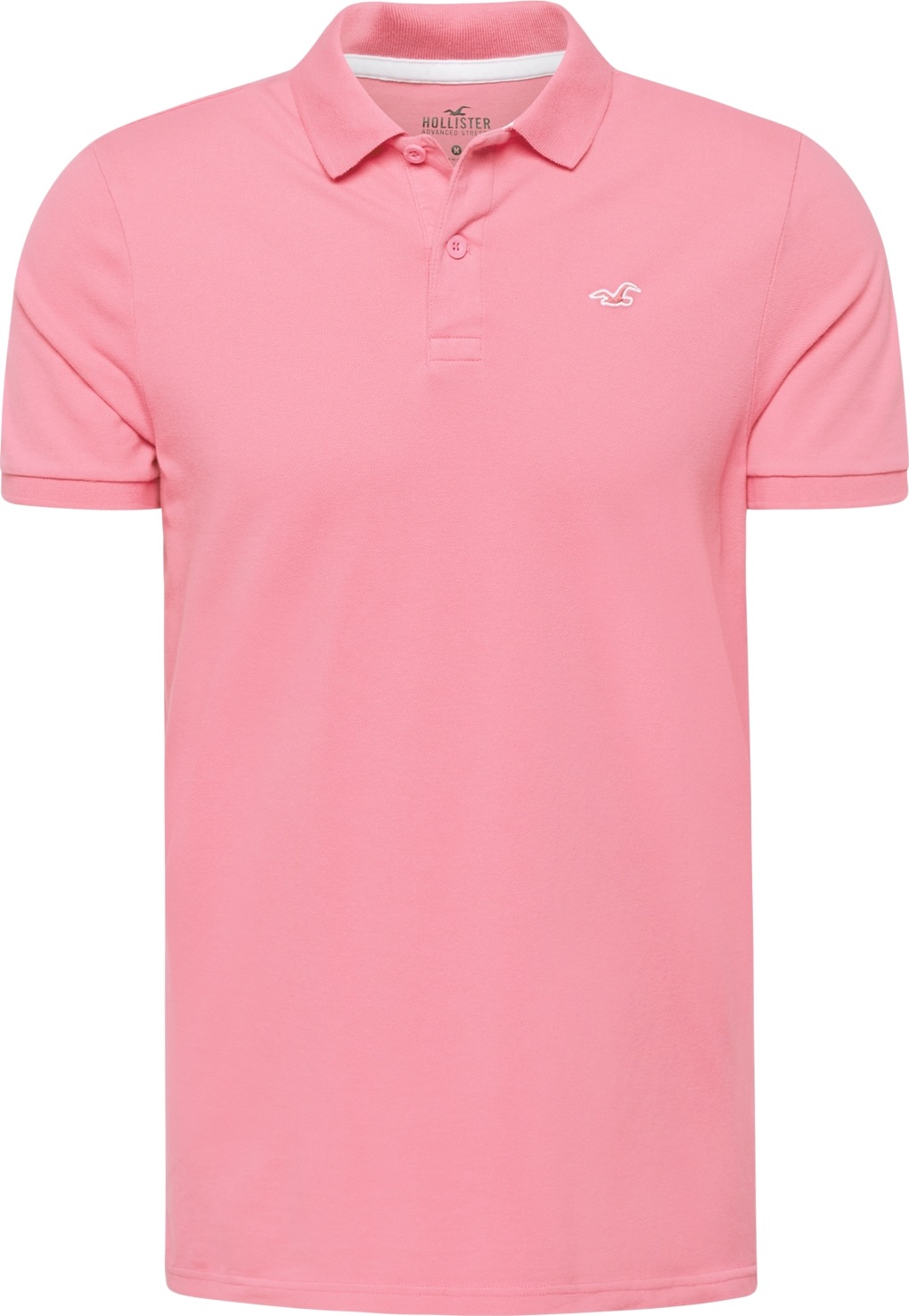 Tričko 'EMEA' Hollister světle růžová / bílá
