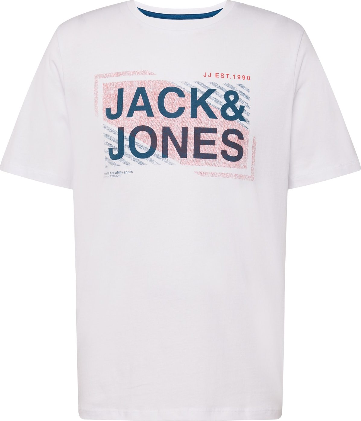 Tričko 'KAIN' jack & jones námořnická modř / světle růžová / bílá