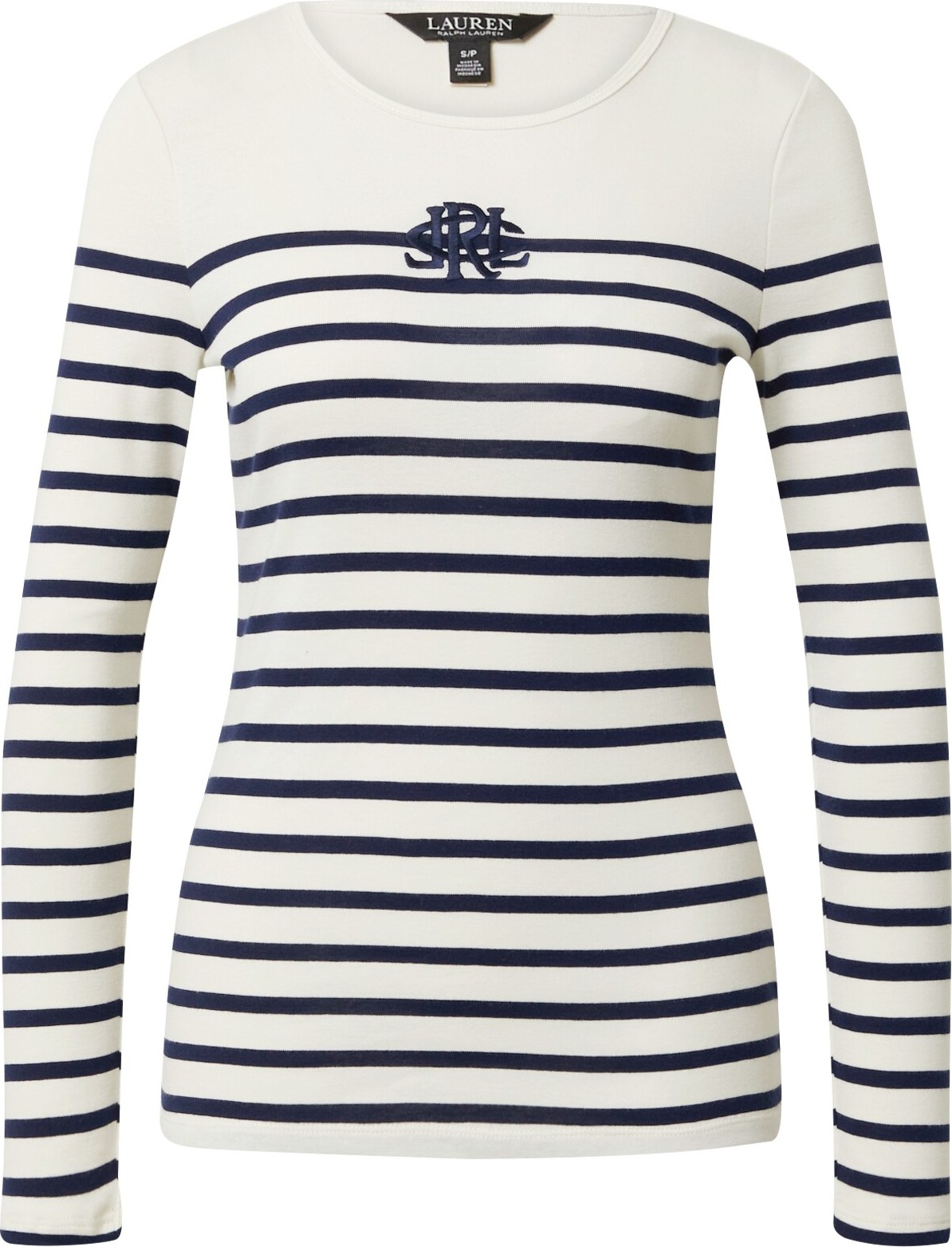 Tričko 'KATHARIN' Lauren Ralph Lauren krémová / námořnická modř