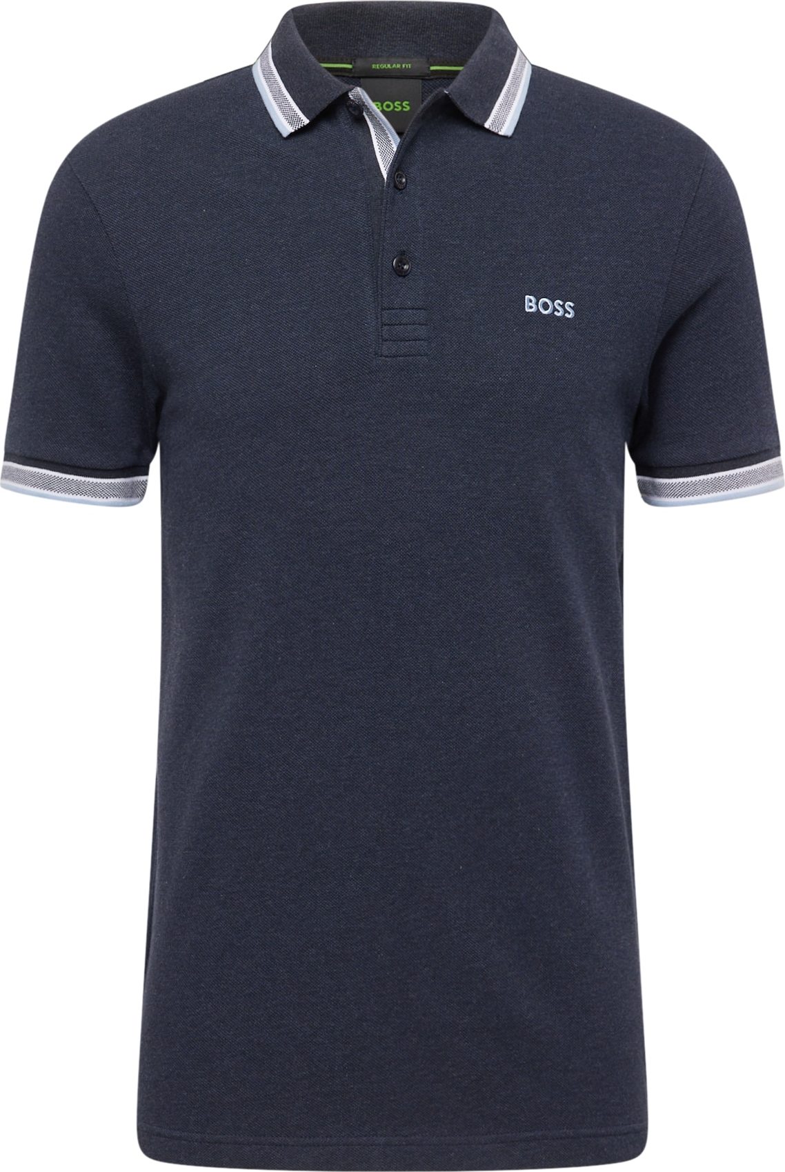 Tričko 'Paddy' BOSS Green námořnická modř / světlemodrá / bílá