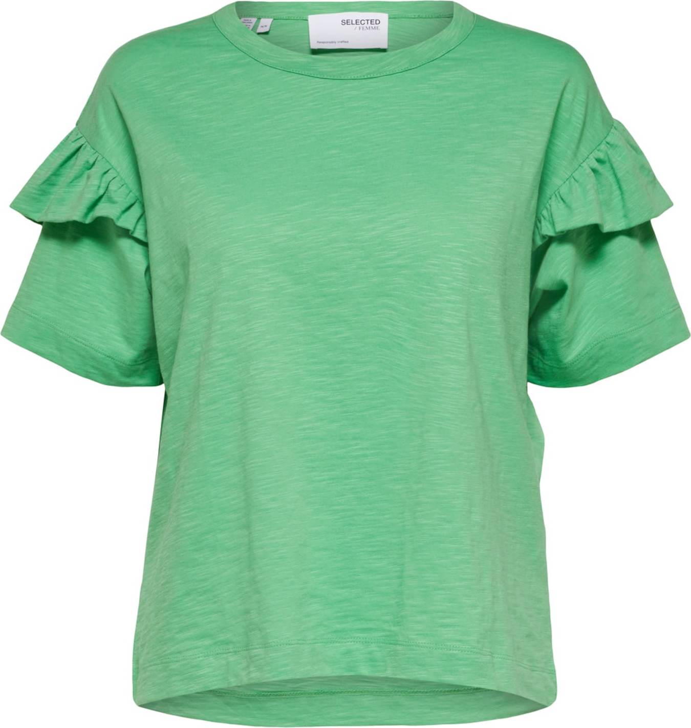 Tričko 'Rylie' Selected Femme zelená