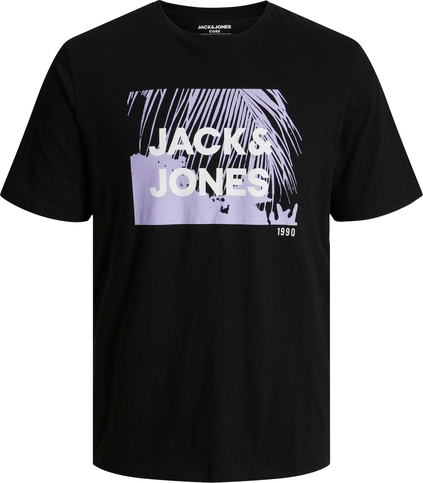 Tričko 'SALTY' jack & jones šedá / černá / bílá