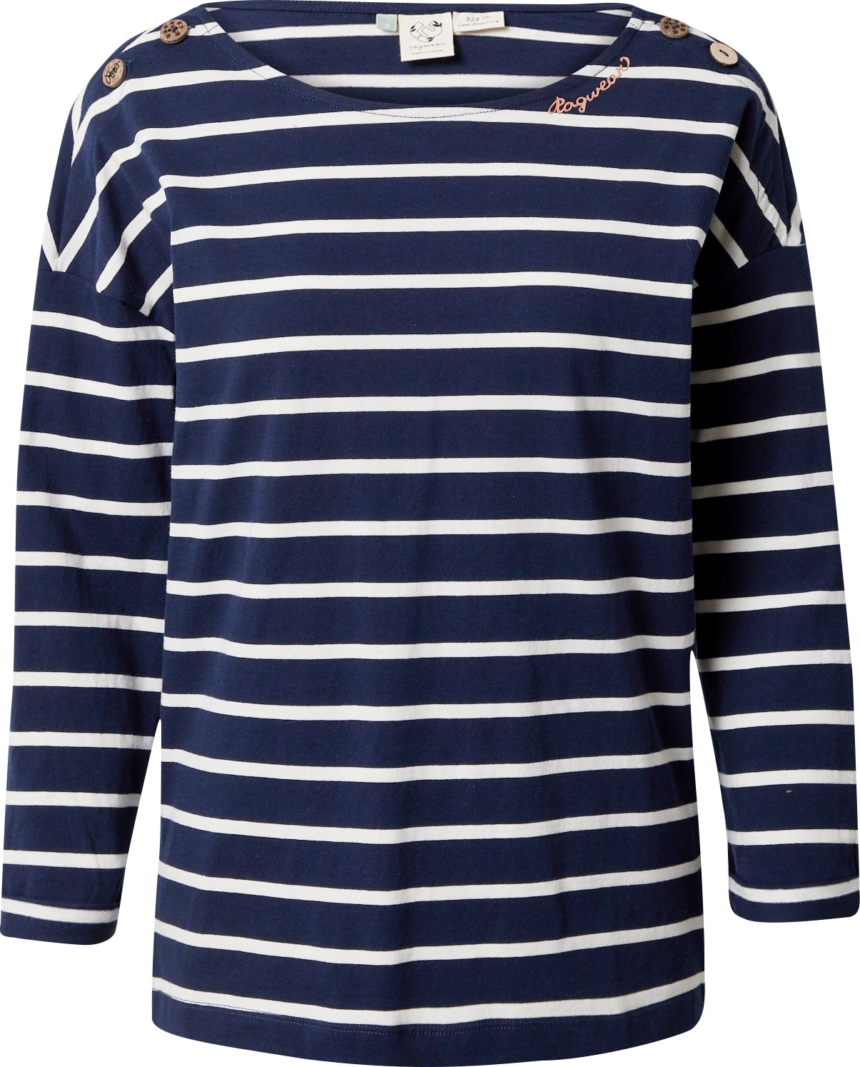 Tričko 'TAVVI' Ragwear námořnická modř / bílá