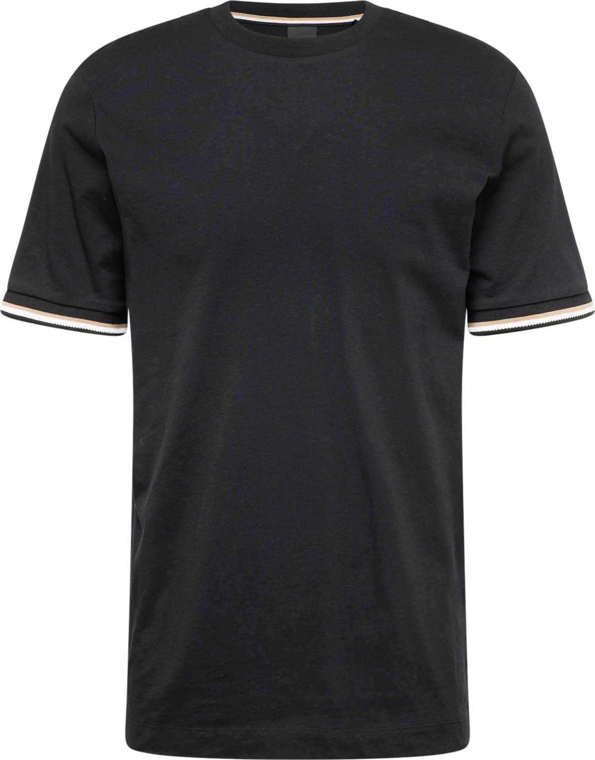 Tričko 'Thompson 04' BOSS Black béžová / černá / bílá