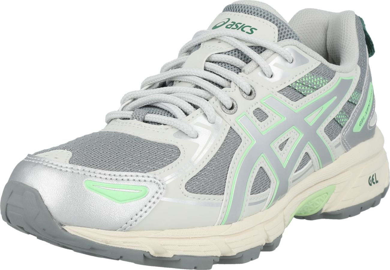 Běžecká obuv 'Gel Venture 6​' ASICS SportStyle šedá / tmavě šedá / světle zelená / bílá