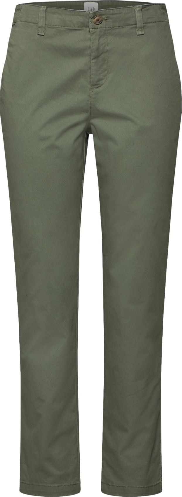 Chino kalhoty 'Girlfriend' GAP olivová