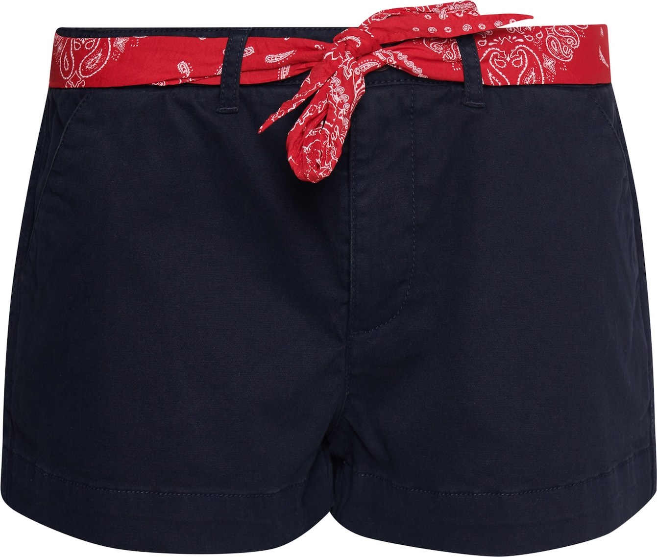 Chino kalhoty Superdry námořnická modř / jasně červená / offwhite