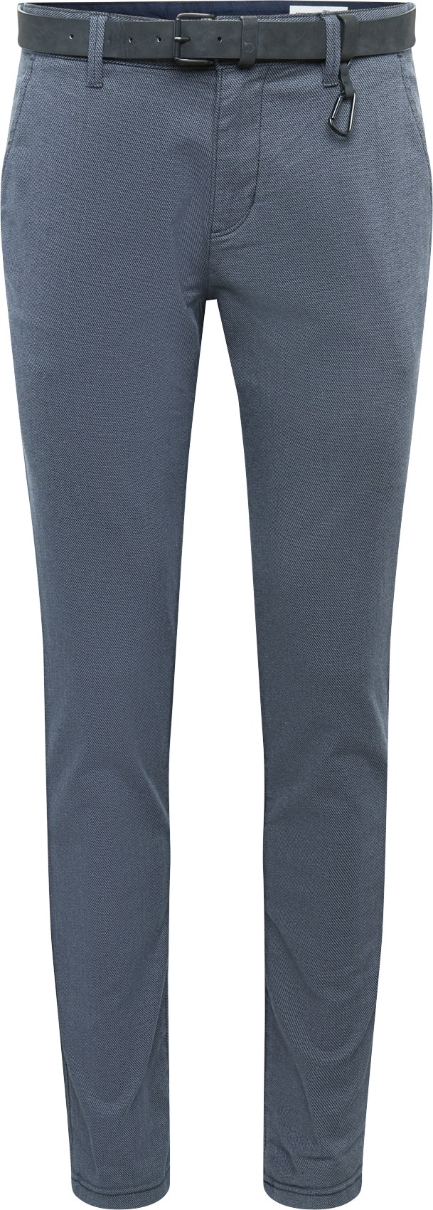 Chino kalhoty Tom Tailor Denim antracitová / bílá