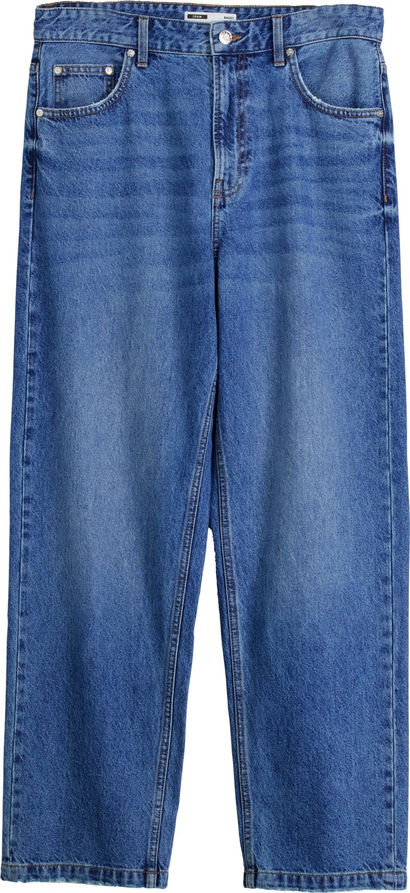 Džíny Bershka modrá džínovina