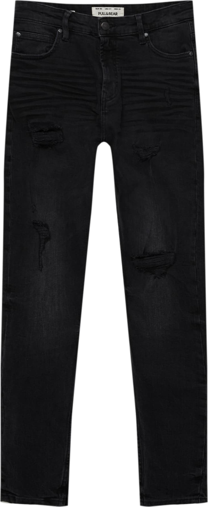 Džíny Pull&Bear černá džínovina