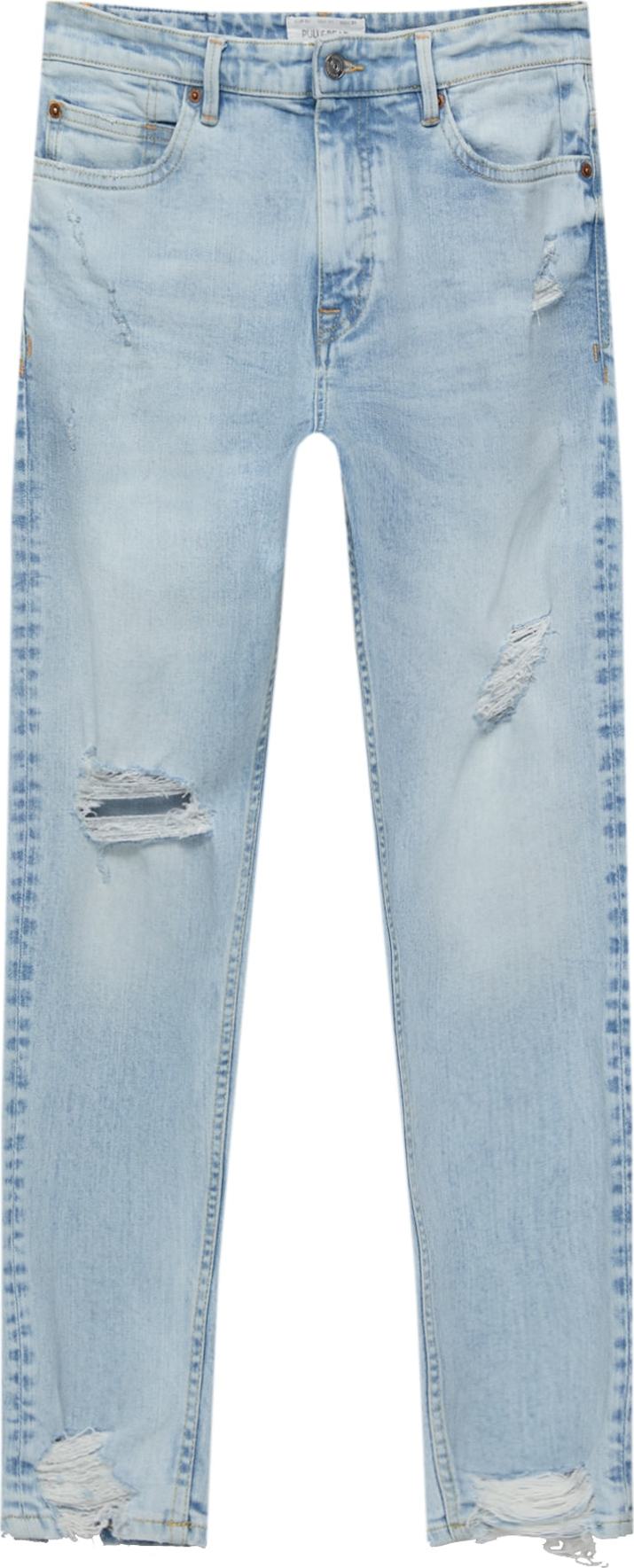 Džíny Pull&Bear světlemodrá