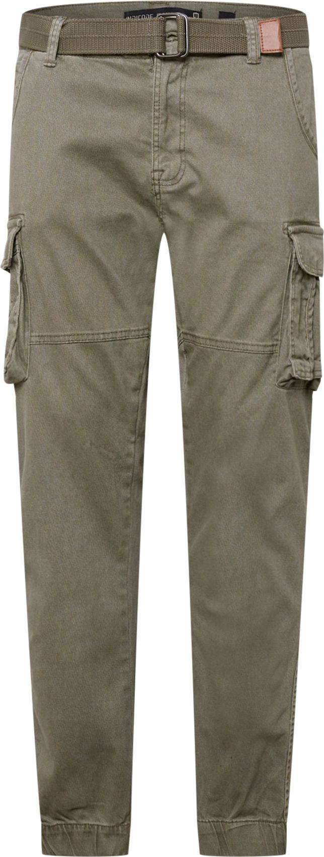 Džíny s kapsami 'Kerr' INDICODE JEANS olivová