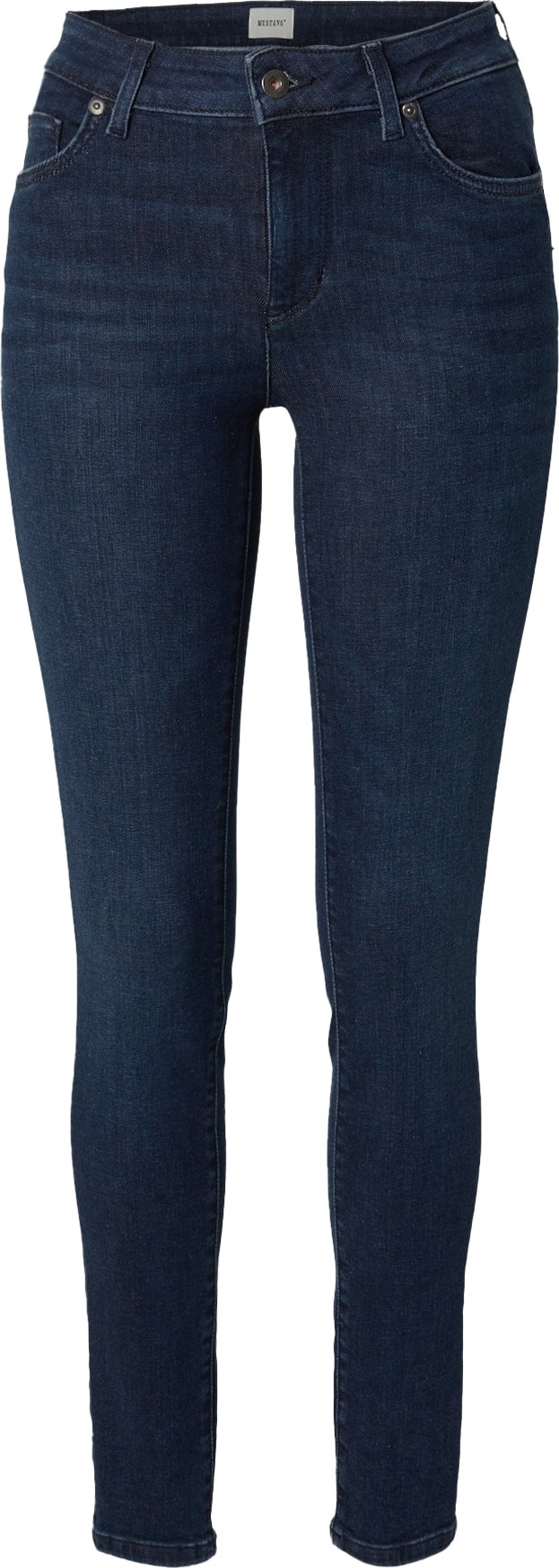 Džíny 'Shelby' mustang tmavě modrá / vínově červená / bílá