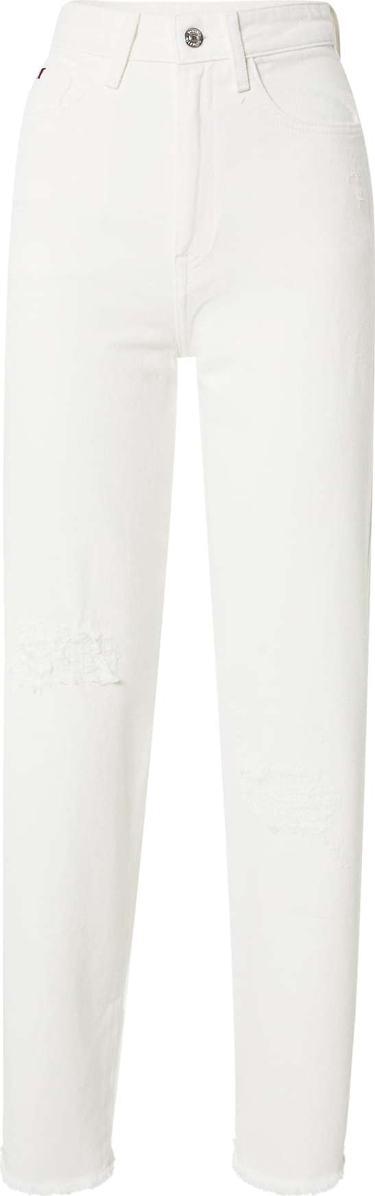 Džíny Tommy Hilfiger bílá džínovina