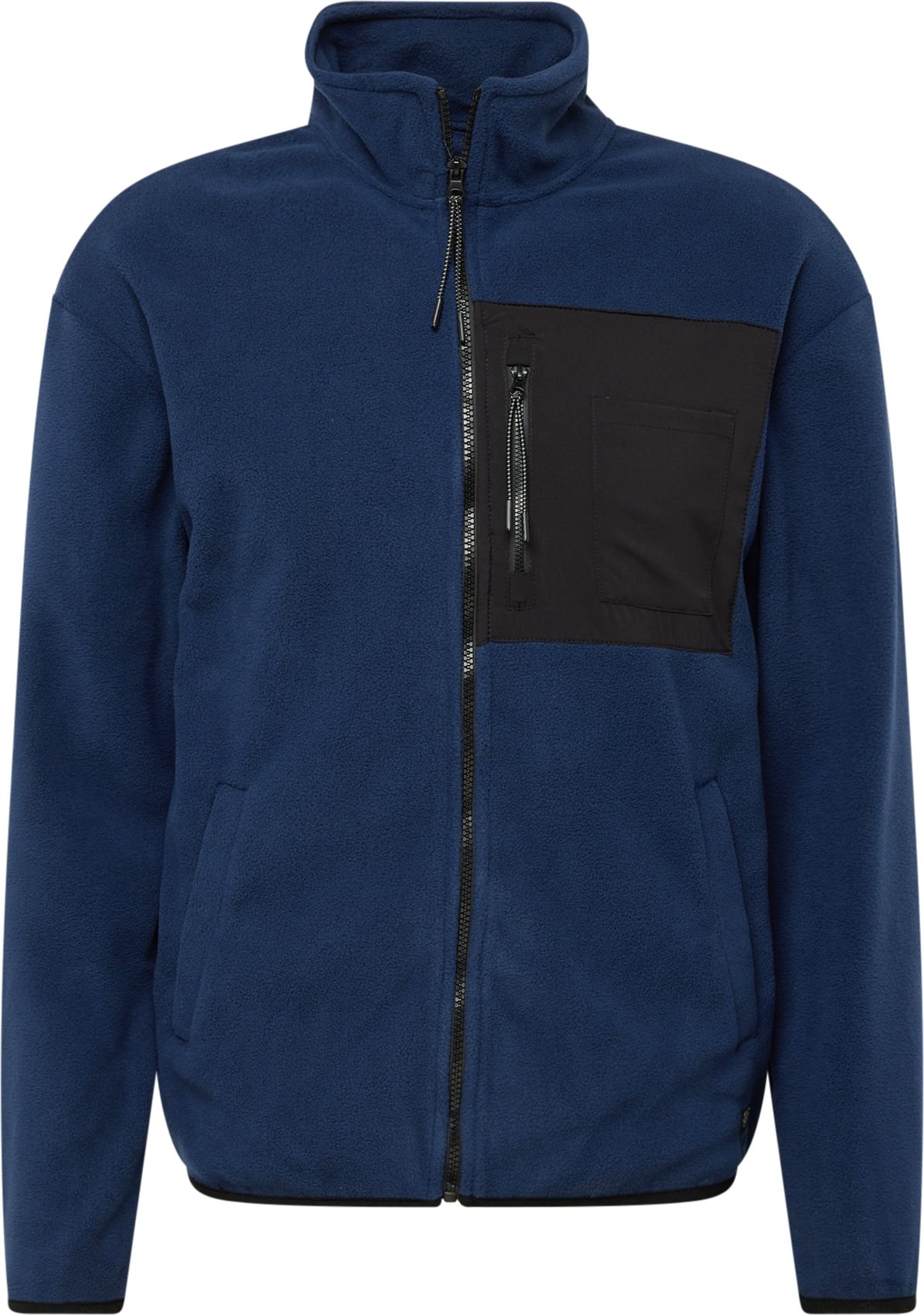 Fleecová mikina Blend modrá / černá