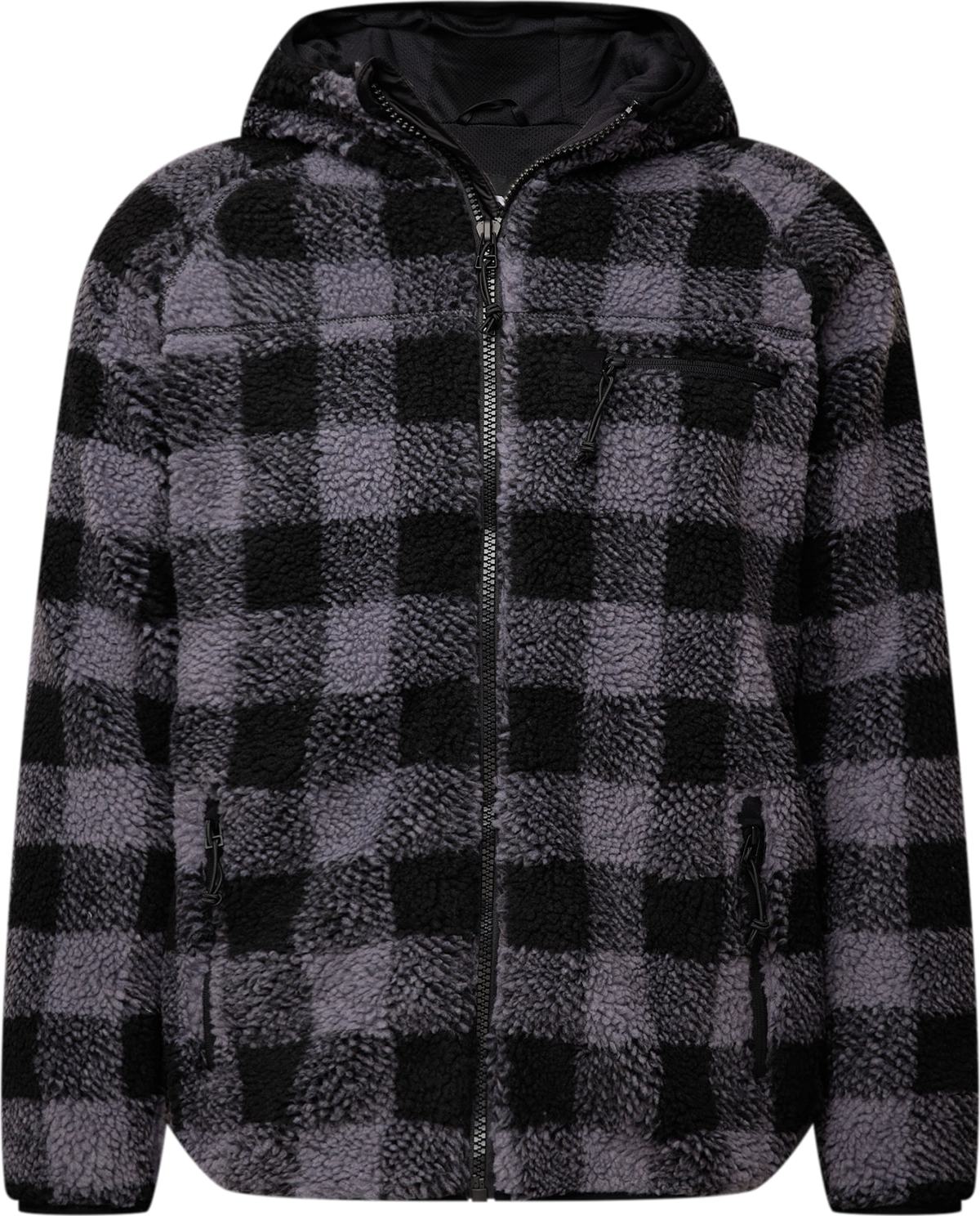 Fleecová mikina Brandit šedá / černá