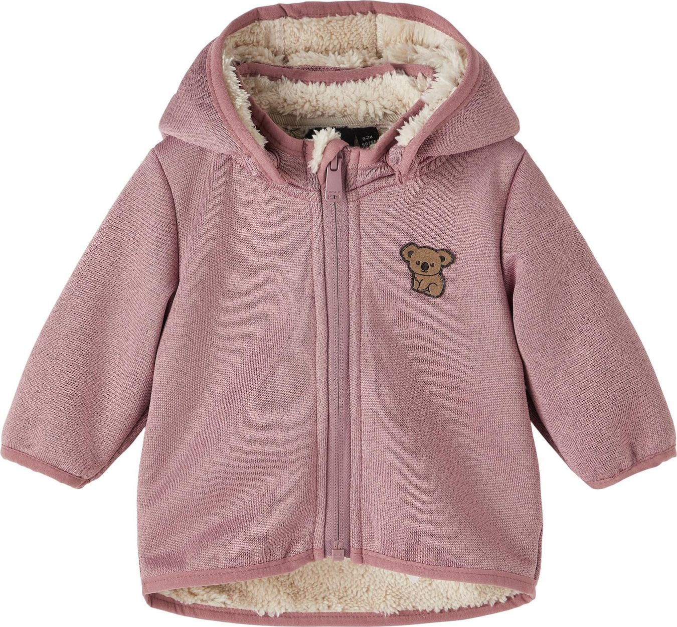 Funkční bunda 'MADA08' name it hnědá / bledě fialová / černá