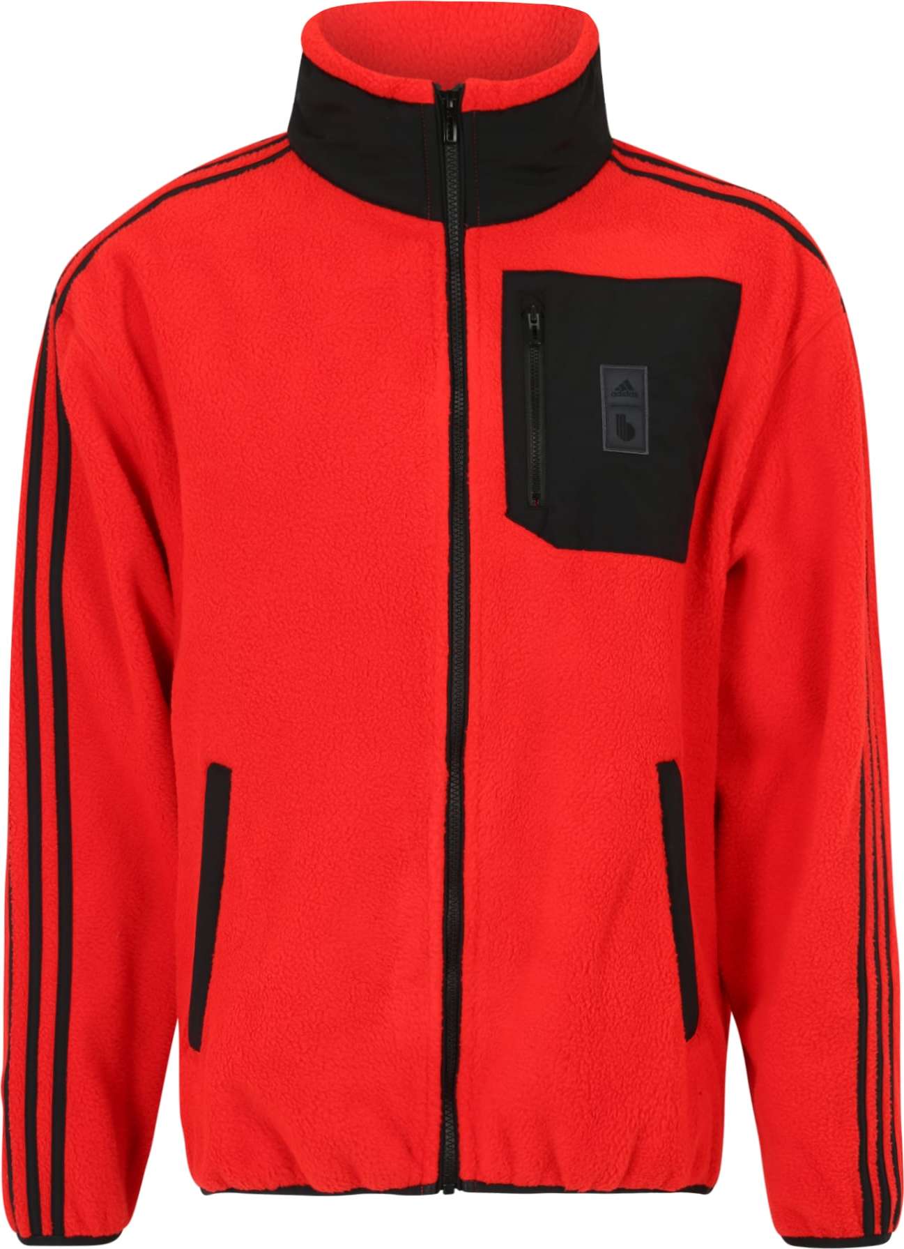 Funkční fleecová mikina 'Belgium Lifestyler Fleece' ADIDAS SPORTSWEAR grenadina / černá