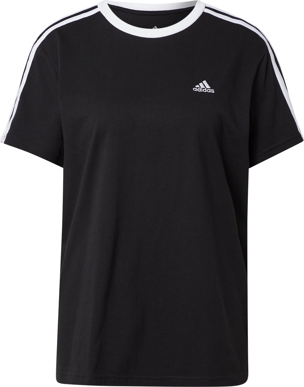 Tričko 'Essentials 3-Stripes' ADIDAS SPORTSWEAR černá / bílá