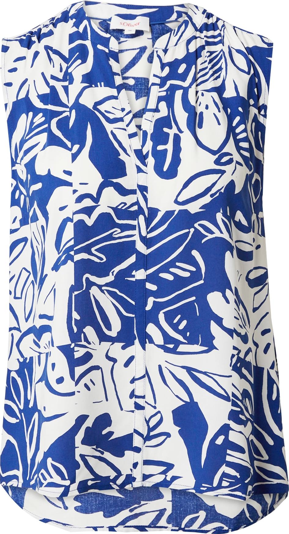 Halenka s.Oliver modrá / bílá