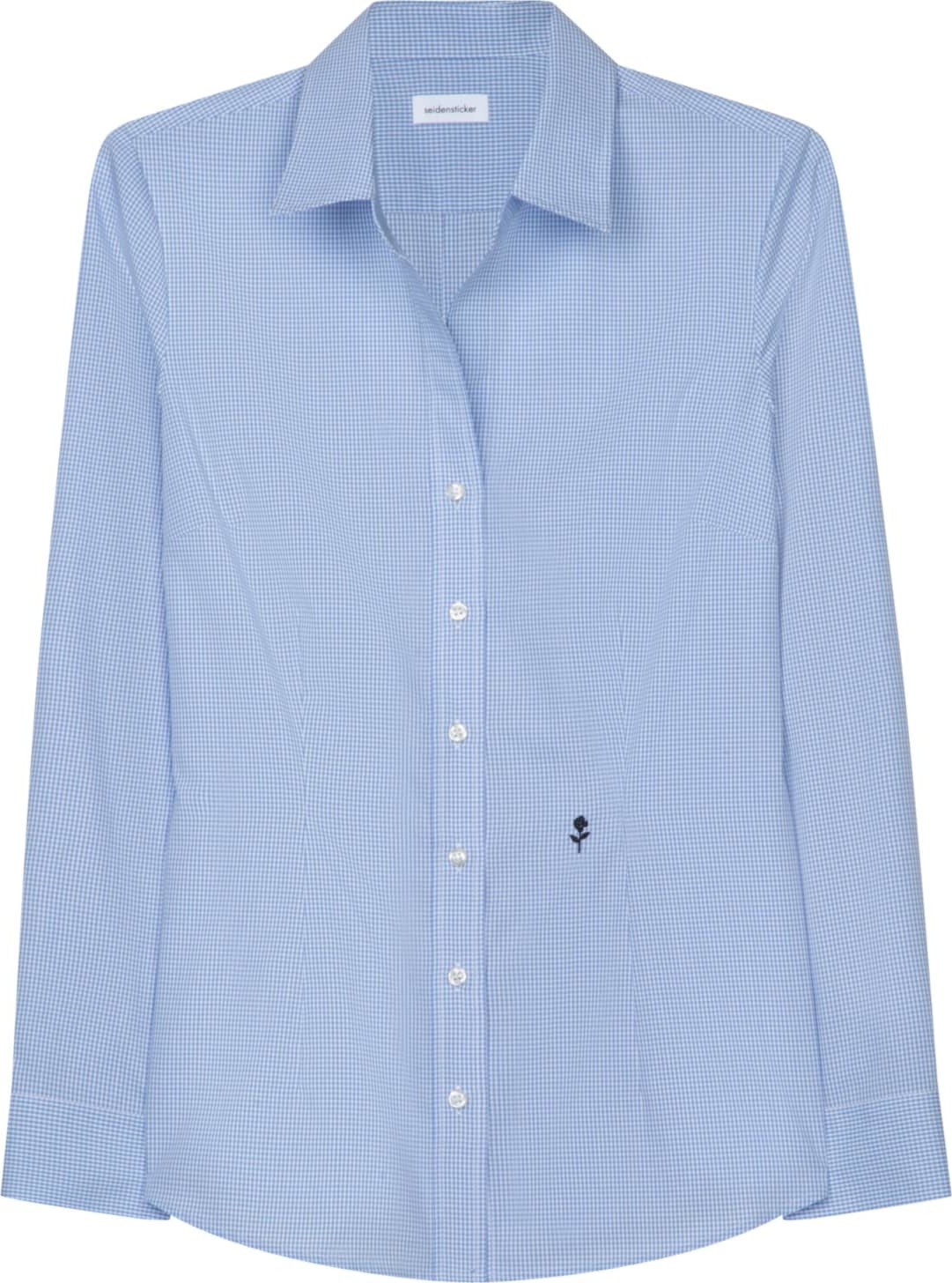 Halenka 'Schwarze Rose' seidensticker marine modrá / světlemodrá / černá