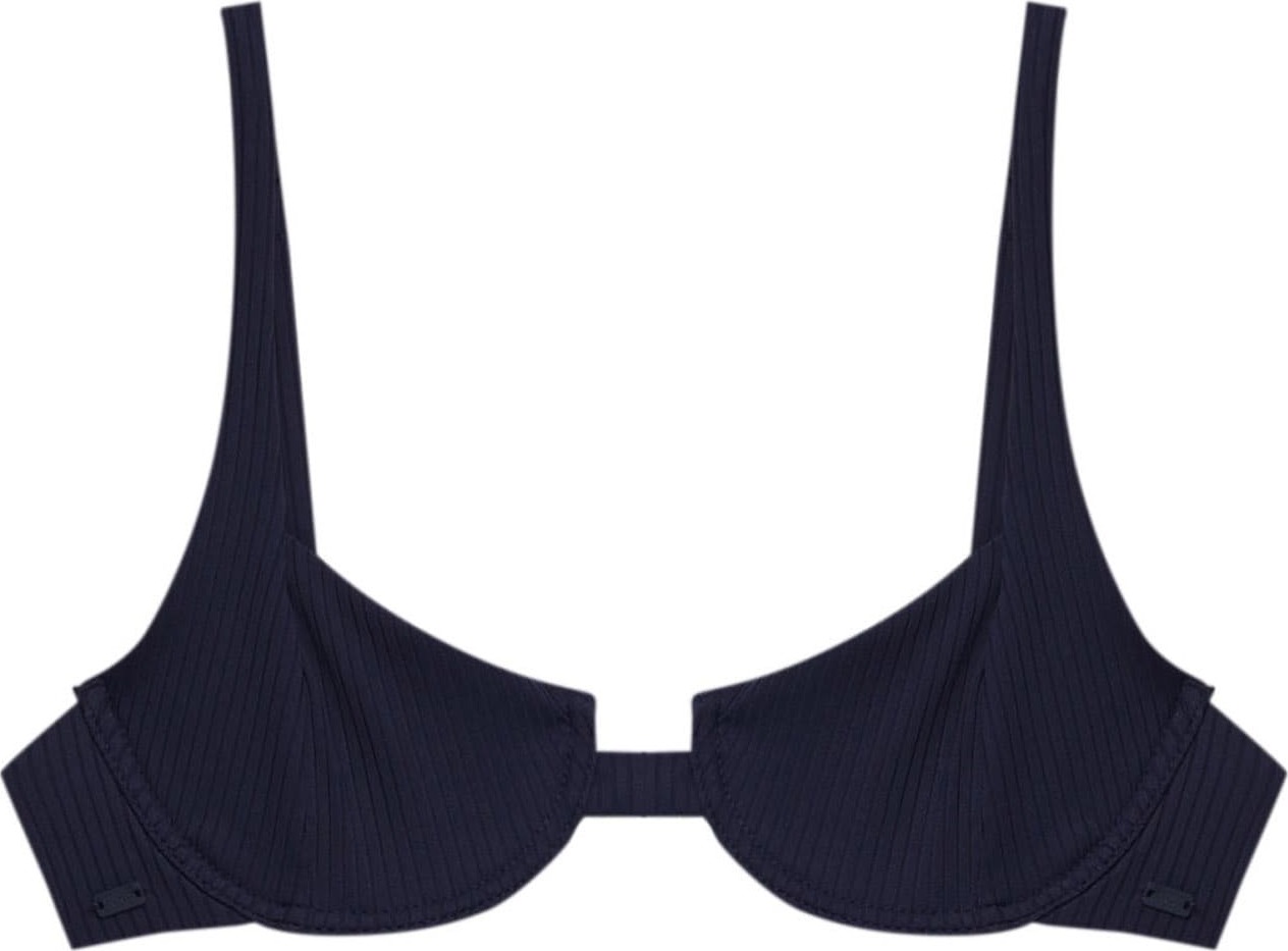 Horní díl plavek Pull&Bear námořnická modř