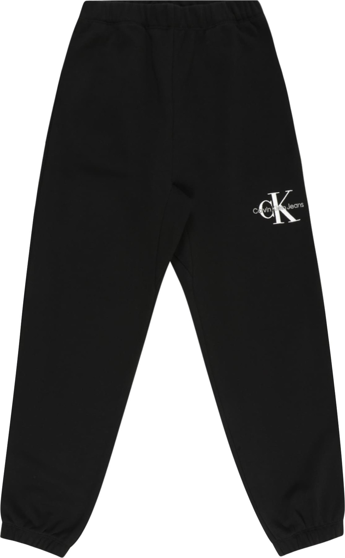 Kalhoty Calvin Klein Jeans černá / bílá