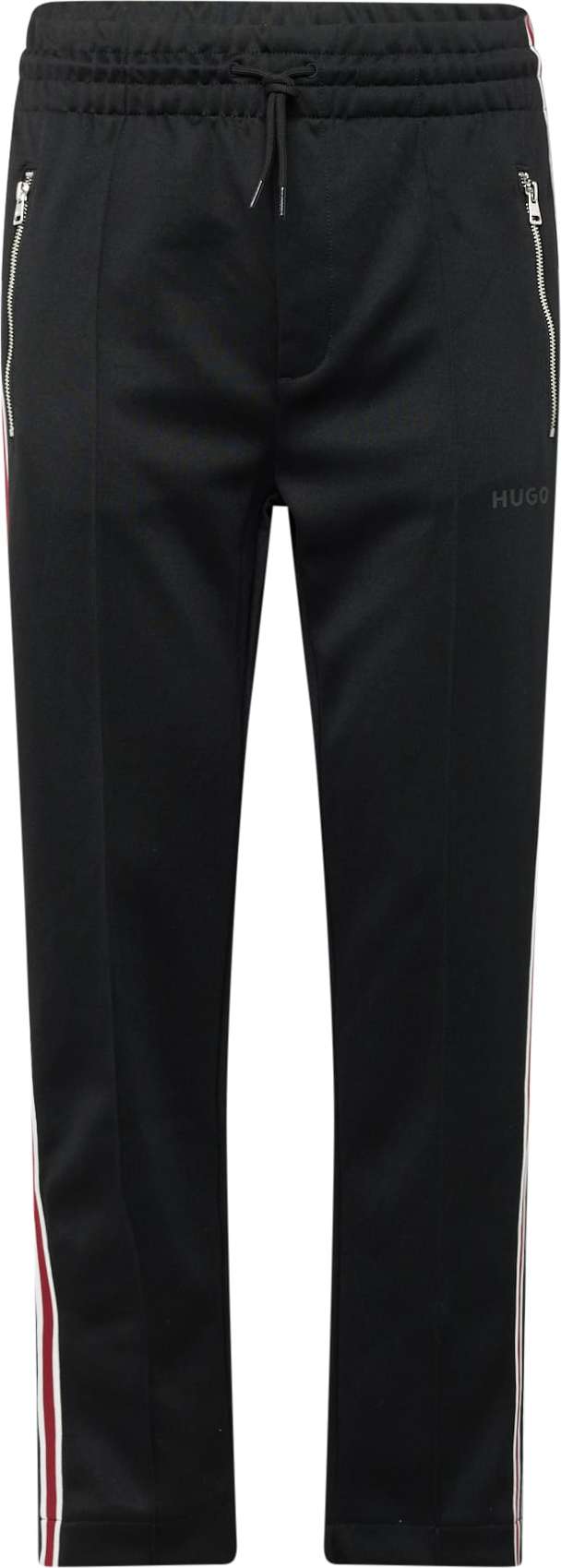 Kalhoty 'Darst' HUGO karmínově červené / černá / bílá