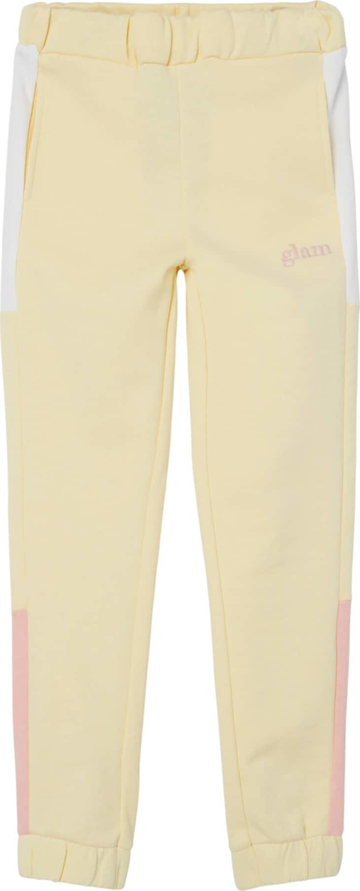 Kalhoty 'DRINT' name it pastelově žlutá / světle růžová / bílá