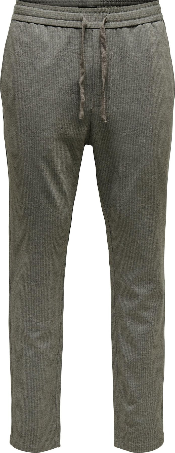 Kalhoty 'Linus' Only & Sons čedičová šedá / světle šedá