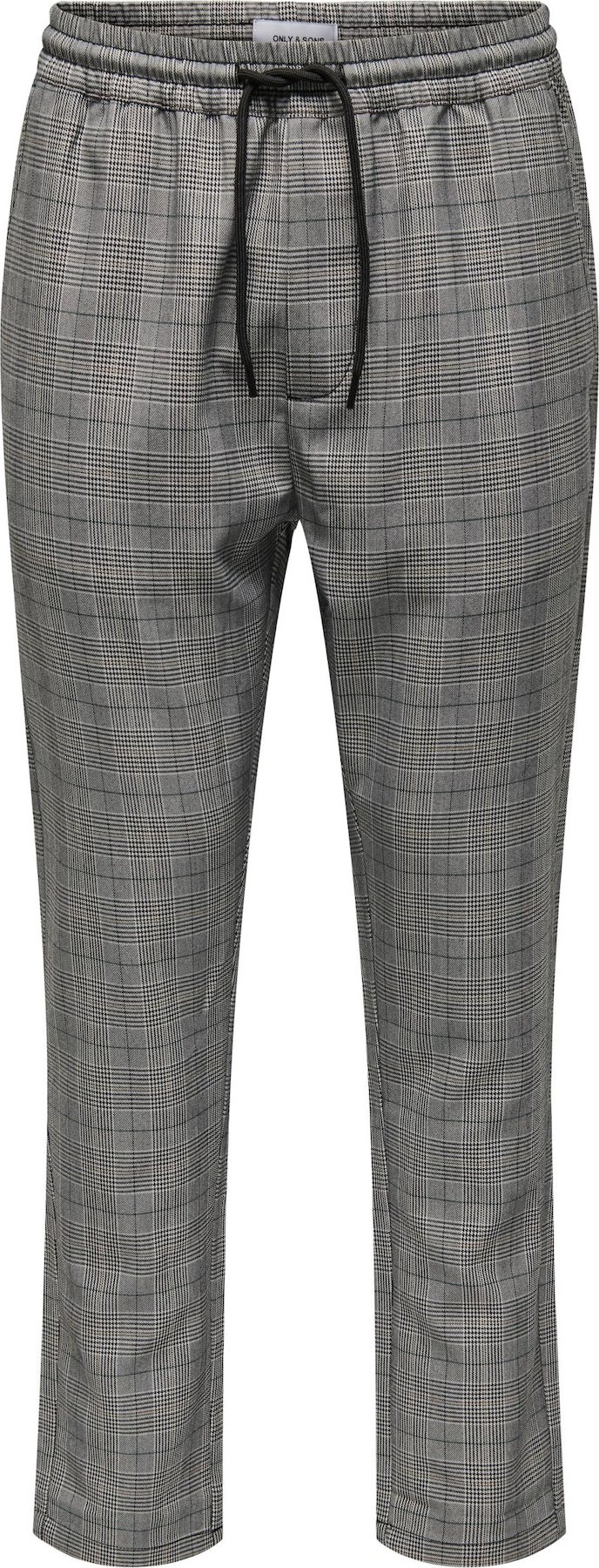 Kalhoty 'LINUS' Only & Sons šedá / černá / bílá