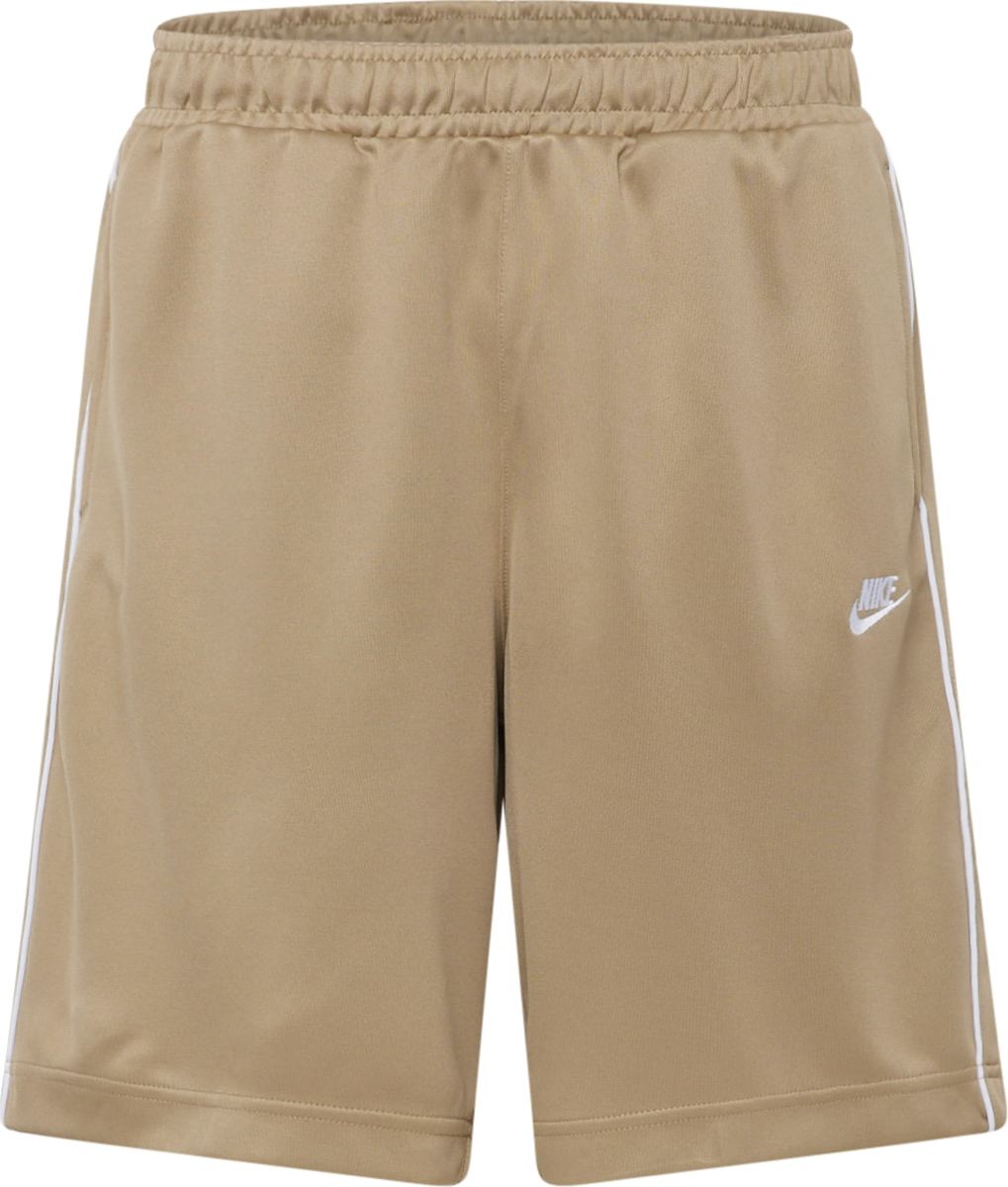 Kalhoty Nike Sportswear khaki / bílá