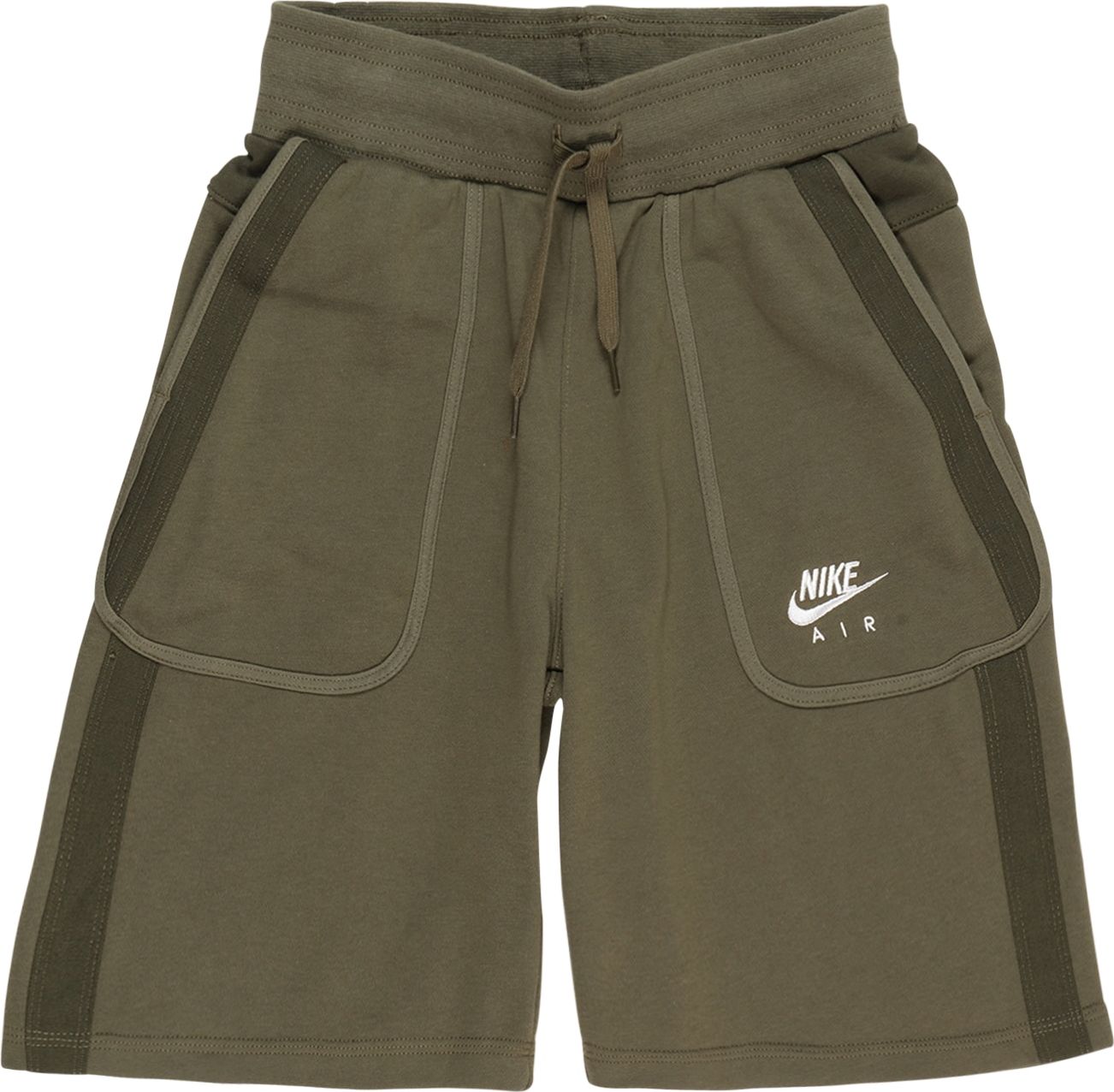 Kalhoty Nike Sportswear khaki / olivová / bílá