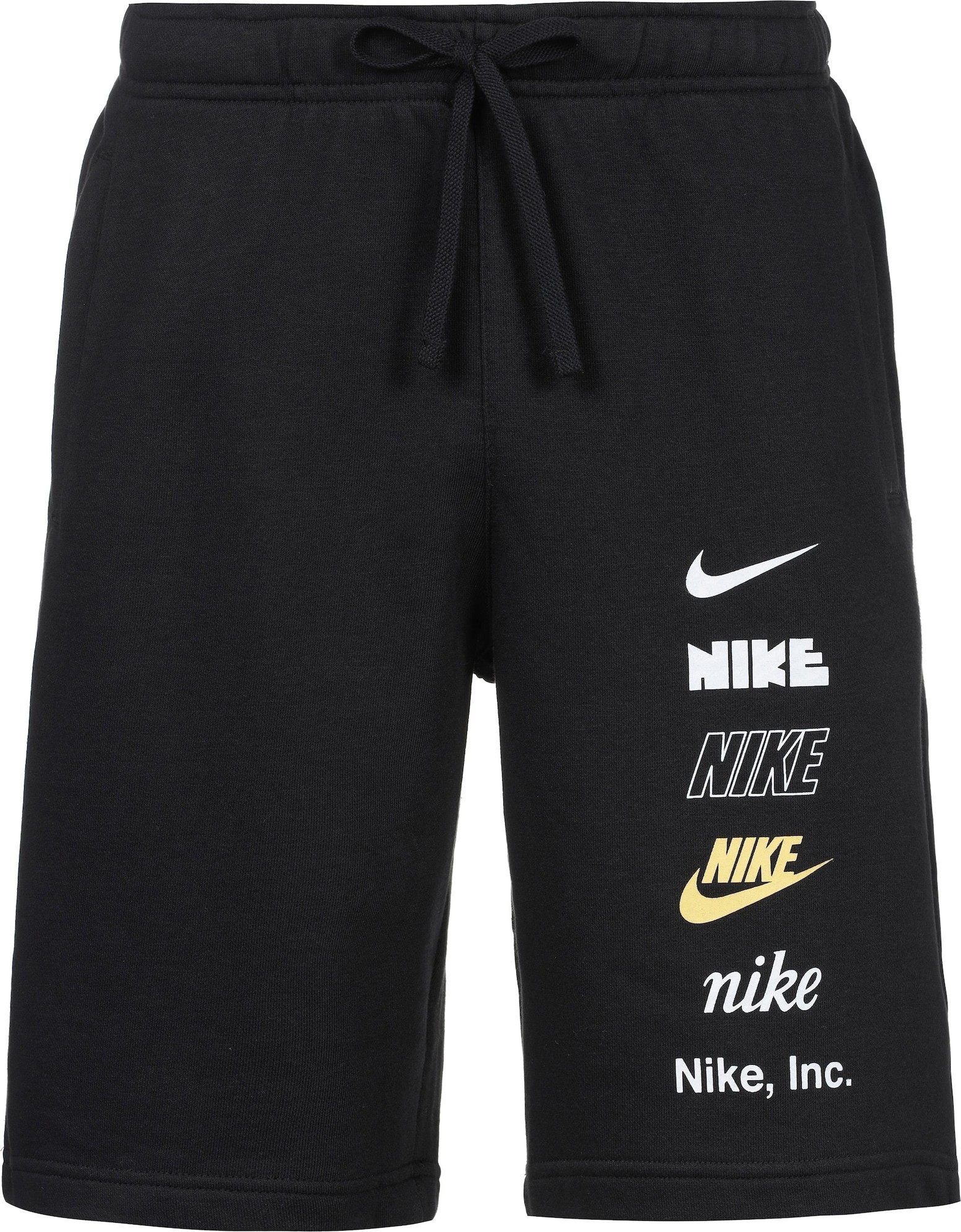 Kalhoty Nike Sportswear žlutá / černá / bílá