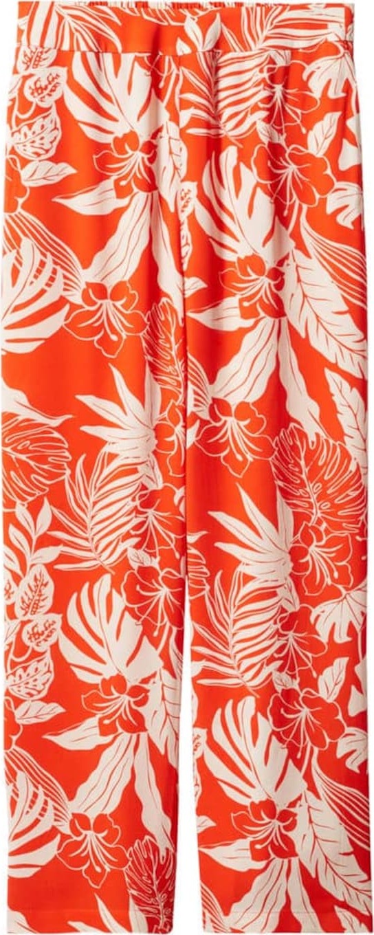 Kalhoty 'poems' Mango oranžová / bílá