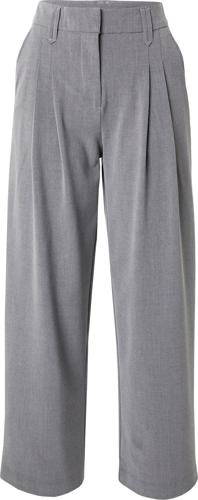 Kalhoty se sklady v pase 'Bennora' moss copenhagen šedý melír