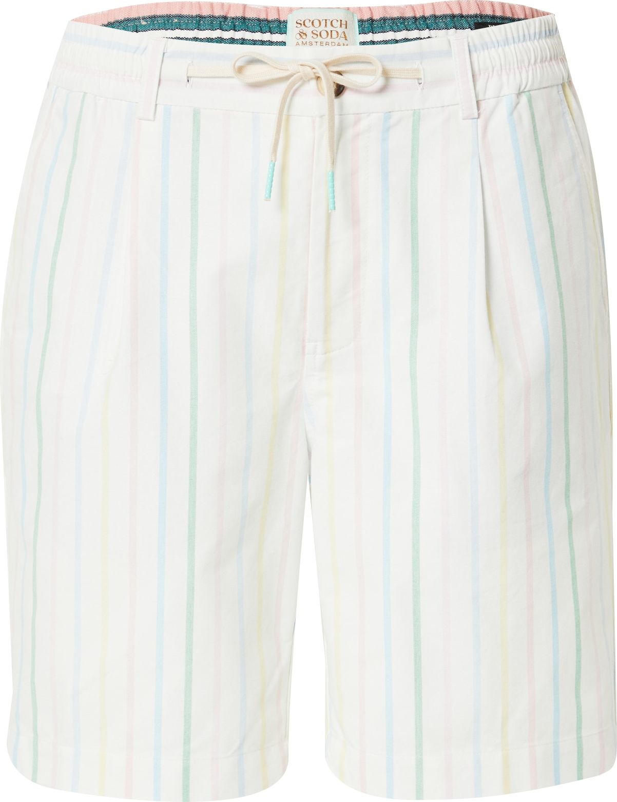 Kalhoty se sklady v pase 'BLAKE' Scotch & Soda světlemodrá / zelená / růžová / bílá