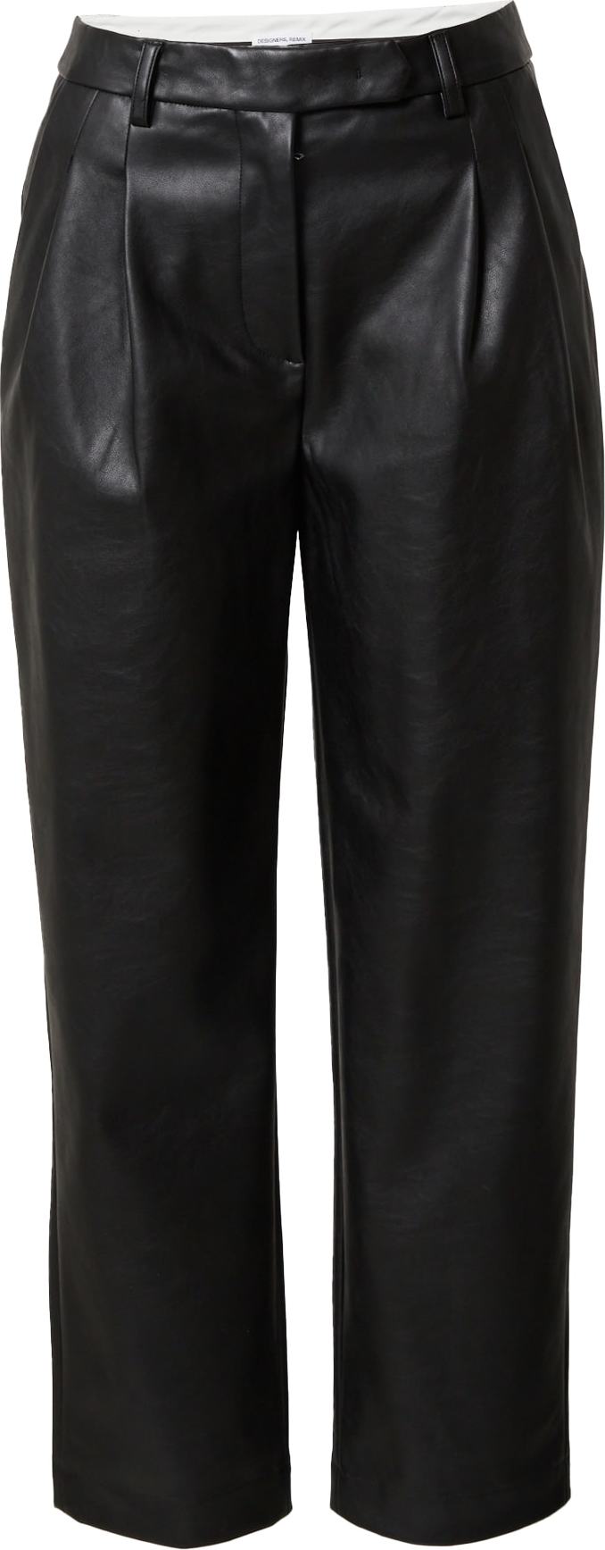 Kalhoty se sklady v pase 'Marie' Designers Remix černá