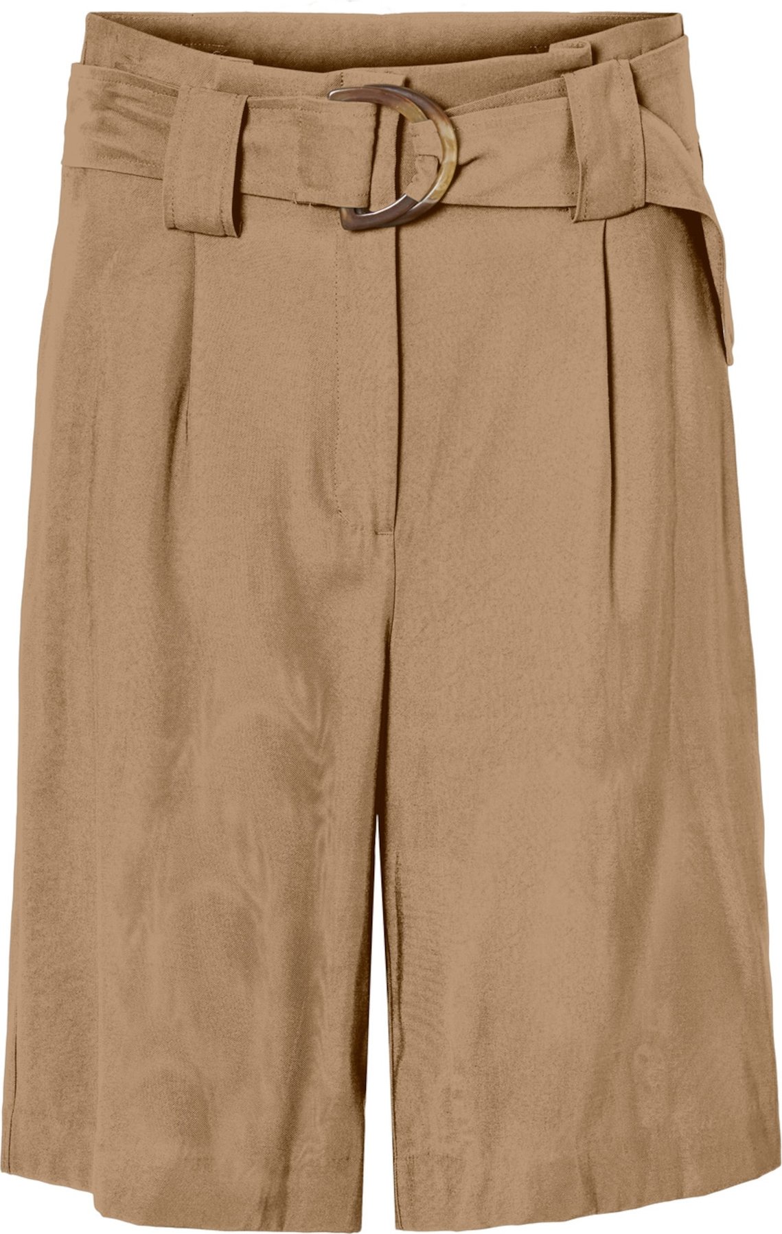 Kalhoty se sklady v pase 'Orla' Vero Moda světle hnědá