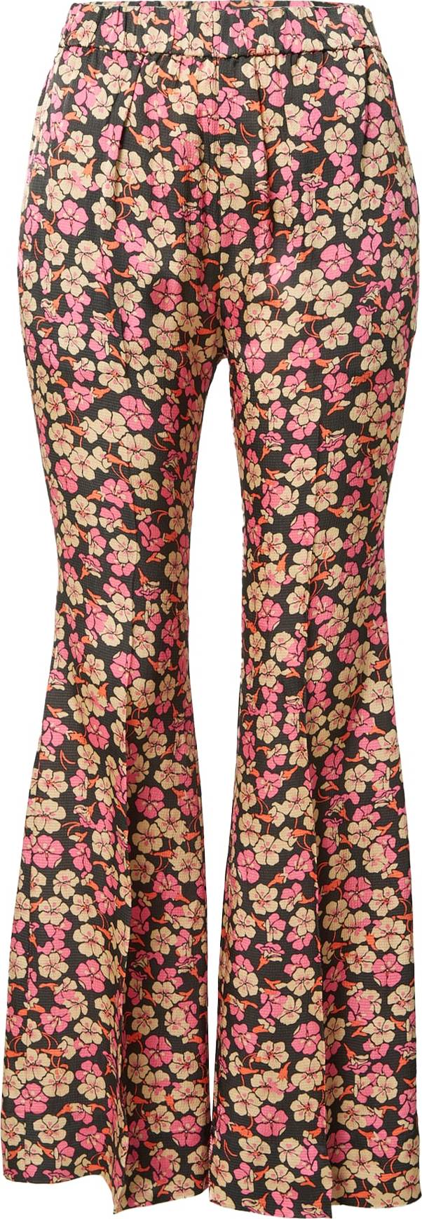 Kalhoty se sklady v pase 'Victory' SECOND FEMALE béžová / oranžová / růže / černá