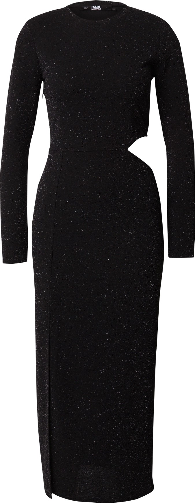 Koktejlové šaty Karl Lagerfeld černá
